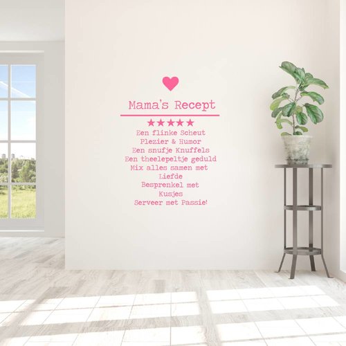Muursticker Mama's recept Muursticker Mama's recept