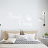 Muursticker sweet dreams met vlinder Muursticker sweet dreams met vlinder