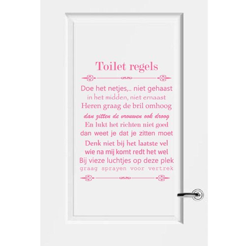 Toilet regels Toilet regels