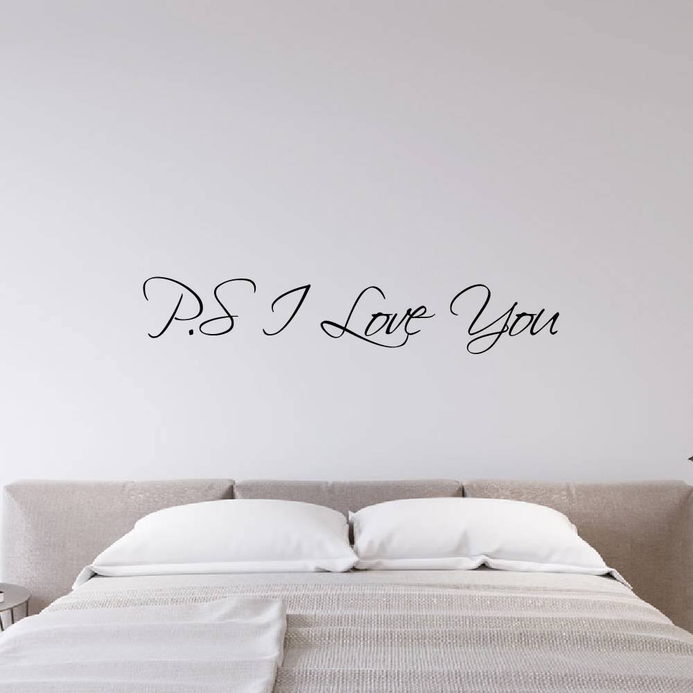 Muursticker P.S I Love You