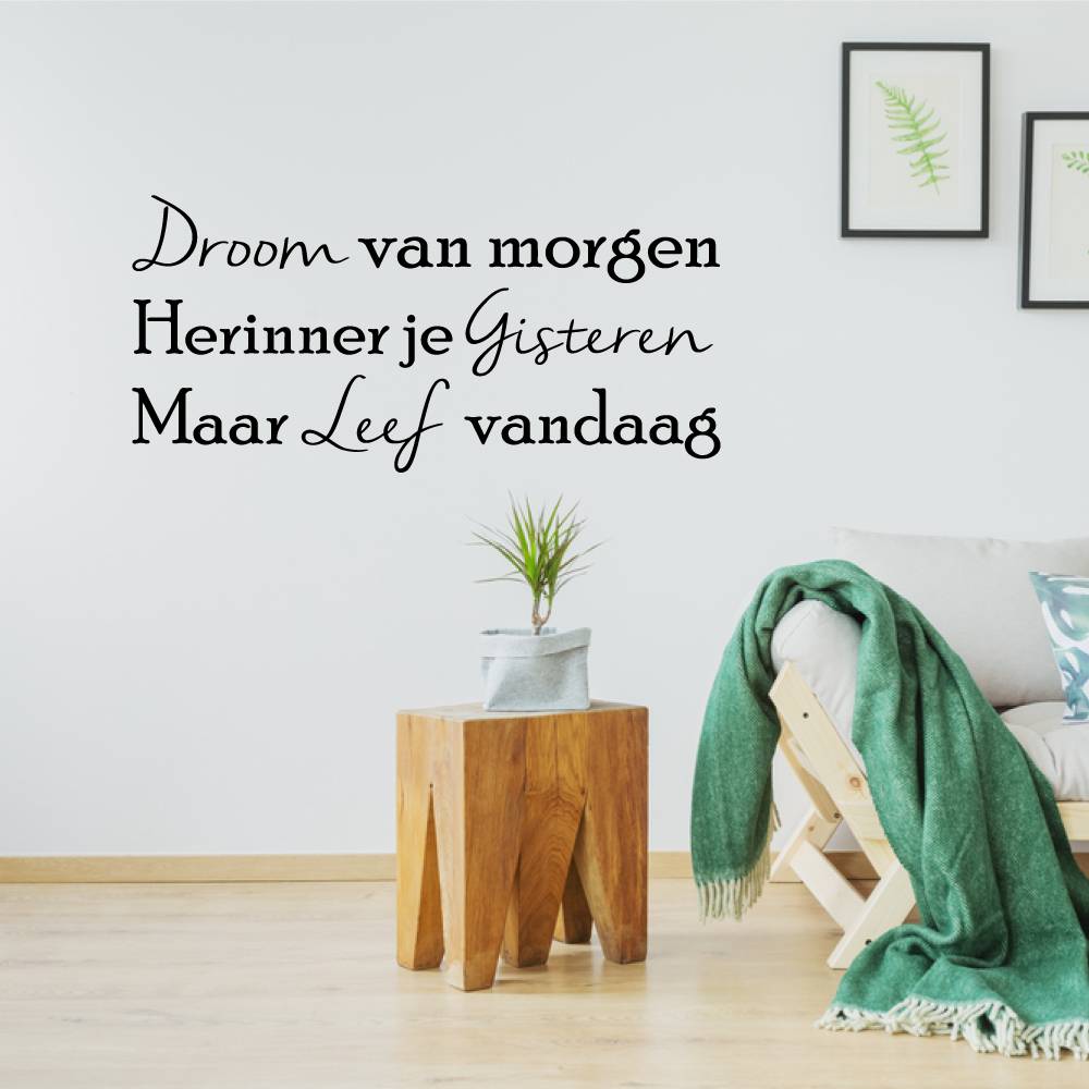 Muursticker Herinner je gisteren