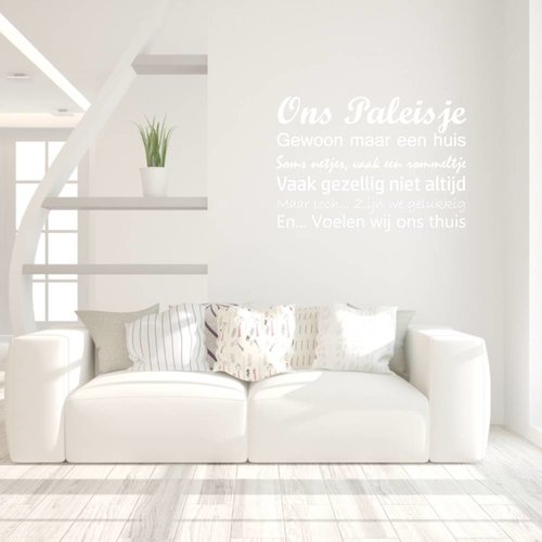 Muursticker Ons paleisje Muursticker Ons paleisje