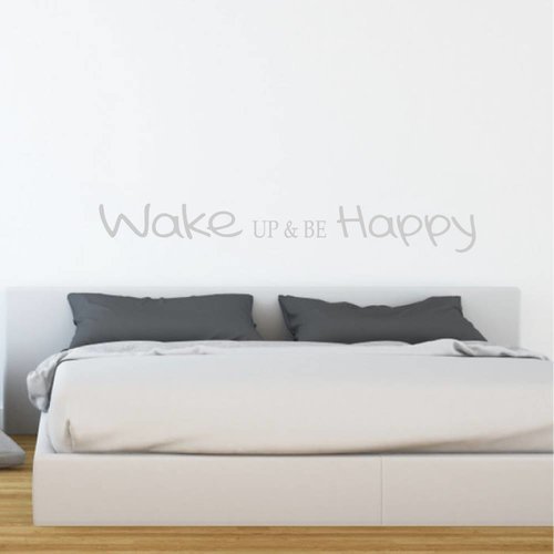 Muursticker Wake up & be Happy Muursticker Wake up & be Happy