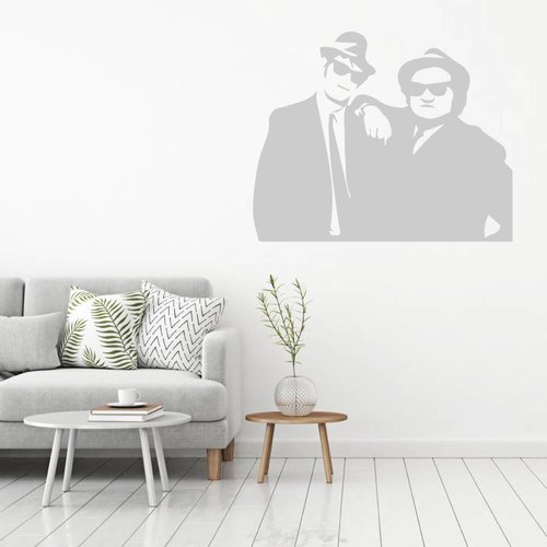 Muursticker blues brothers Muursticker blues brothers