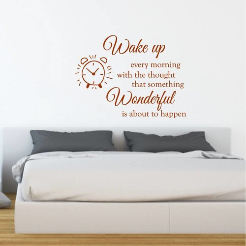 Muursticker Wake up wonderful Muursticker Wake up wonderful