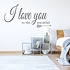 Muursticker i love you to the moon and back Muursticker i love you to the moon and back