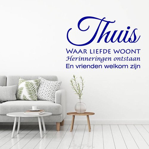 Muursticker Thuis waar liefde woont.. Muursticker Thuis waar liefde woont..