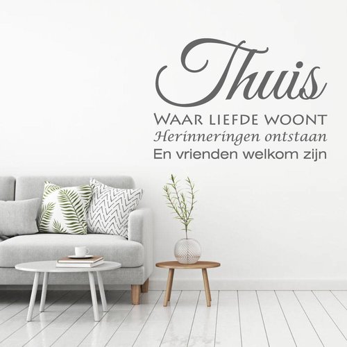 Muursticker Thuis waar liefde woont.. Muursticker Thuis waar liefde woont..
