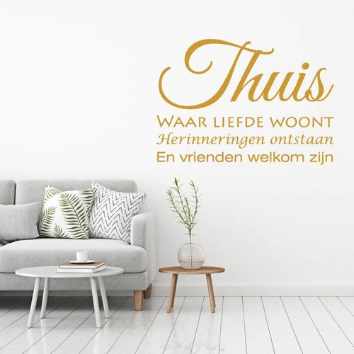 Muursticker Thuis waar liefde woont.. Muursticker Thuis waar liefde woont..