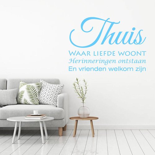 Muursticker Thuis waar liefde woont.. Muursticker Thuis waar liefde woont..