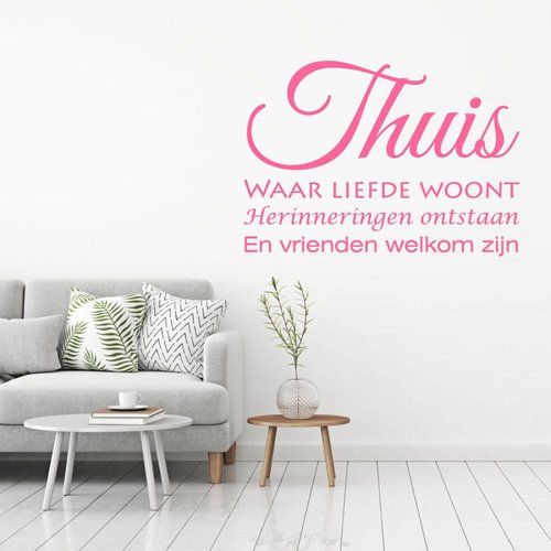 Muursticker Thuis waar liefde woont.. Muursticker Thuis waar liefde woont..