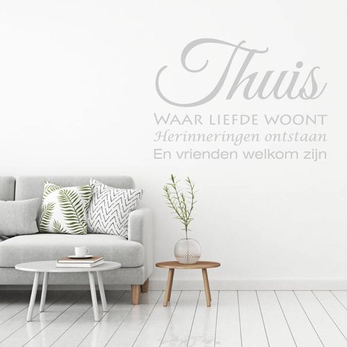 Muursticker Thuis waar liefde woont.. Muursticker Thuis waar liefde woont..