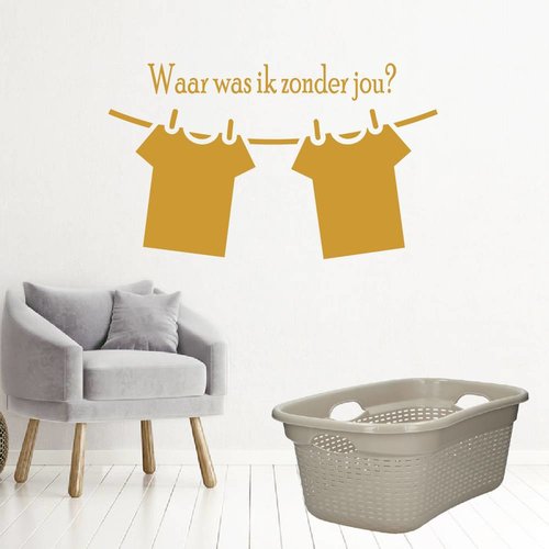 Muursticker Waar was ik zonder jou? Muursticker Waar was ik zonder jou?