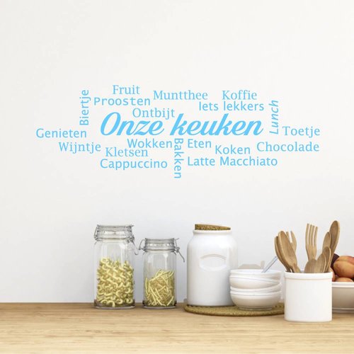 Muursticker Onze keuken Muursticker Onze keuken
