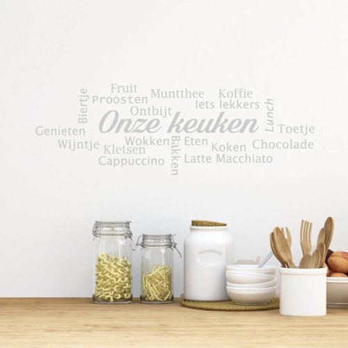 Muursticker Onze keuken Muursticker Onze keuken