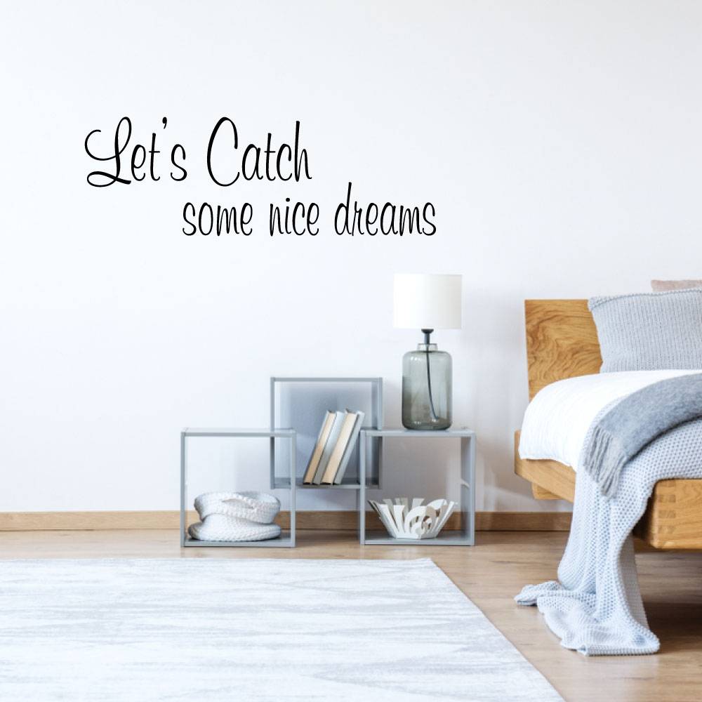 Muursticker let's get some nice dreams