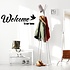 Muursticker Welcome to our home met vogel Muursticker Welcome to our home met vogel