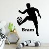 Muursticker voetbalspeler Muursticker voetbalspeler