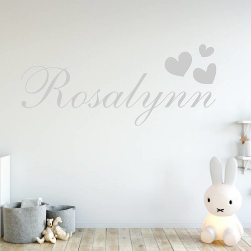 Muursticker naam met hartjes Muursticker naam met hartjes