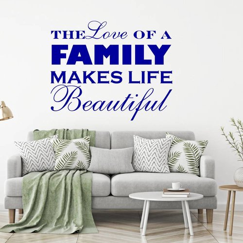 Muursticker the love of a family makes life beautiful Muursticker the love of a family makes life beautiful