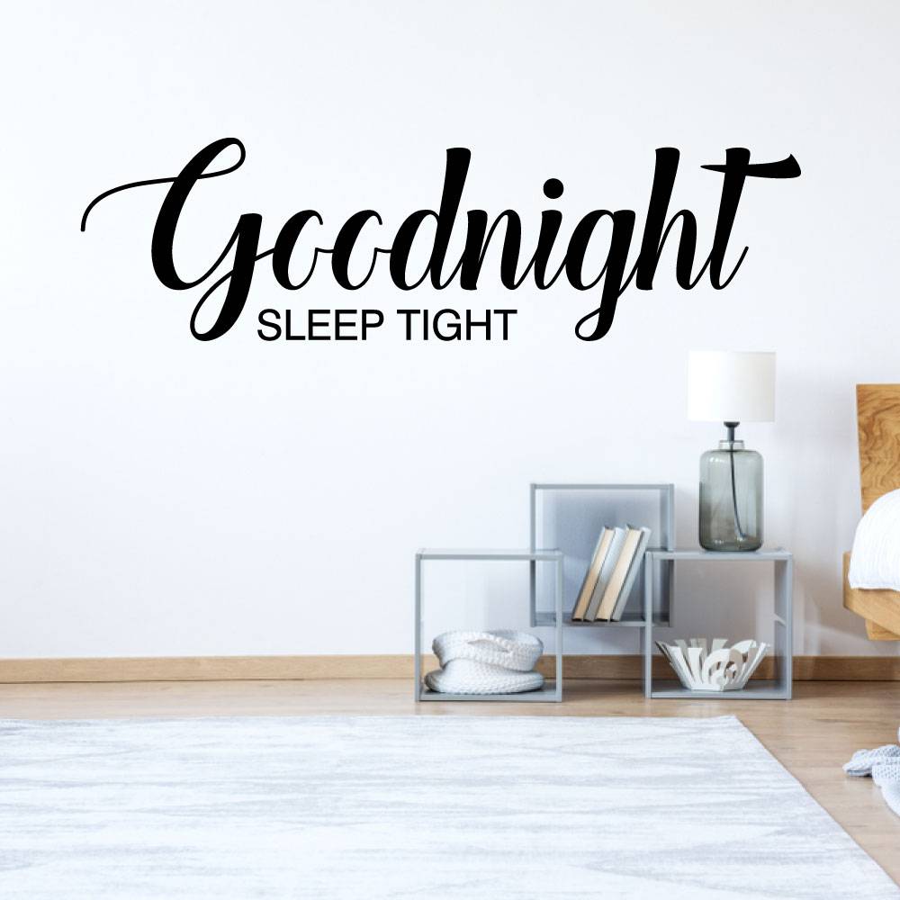 Slaapkamer sticker Goodnight sleep tight