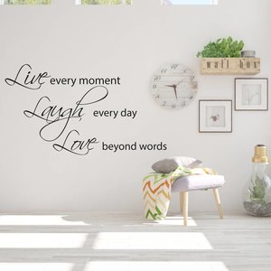 Muursticker live laugh love Muursticker live laugh love