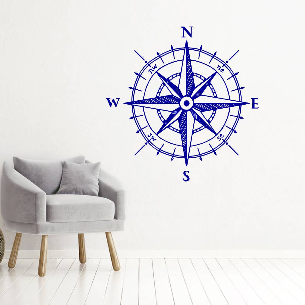 Muursticker Kompas -