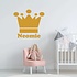 Muursticker kroon met naam Muursticker kroon met naam