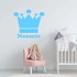 Muursticker kroon met naam Muursticker kroon met naam