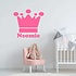 Muursticker kroon met naam Muursticker kroon met naam