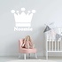Muursticker kroon met naam Muursticker kroon met naam