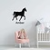 Muursticker paard met naam