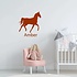 Muursticker paard met naam Muursticker paard met naam