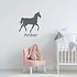Muursticker paard met naam Muursticker paard met naam