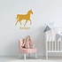 Muursticker paard met naam Muursticker paard met naam