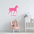 Muursticker paard met naam Muursticker paard met naam