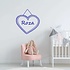 Naam muursticker met hart Naam muursticker met hart