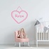 Naam muursticker met hart Naam muursticker met hart