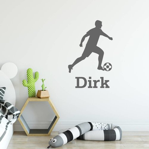 Muursticker Voetbal speler Muursticker Voetbal speler