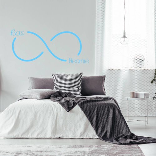 Muursticker Infinity met namen Muursticker Infinity met namen