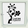 Geboorte sticker giraffe (meisje / jongen) Geboorte sticker giraffe (meisje / jongen)