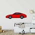 Muursticker Sportwagen rood Muursticker Sportwagen rood