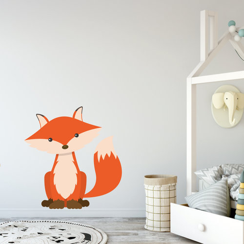 Muursticker vos Muursticker vos