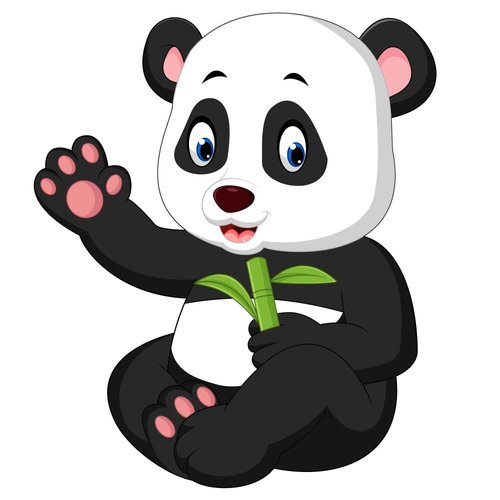 Muursticker pandabeer Muursticker pandabeer