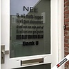 Deur-raamsticker ik wil niets kopen Deur-raamsticker ik wil niets kopen