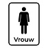 Bewegwijzering sticker Toilet vrouw Bewegwijzering sticker Toilet vrouw