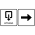 Bewegwijzering sticker uitgang met pijl(Ontwerp zelf) Bewegwijzering sticker uitgang met pijl(Ontwerp zelf)