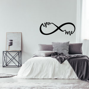 Muursticker infinity you and me Muursticker infinity you and me