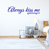 Muursticker always kiss me goodnight Muursticker always kiss me goodnight