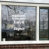 Geboorte sticker welkom in ons gezin Geboorte sticker welkom in ons gezin